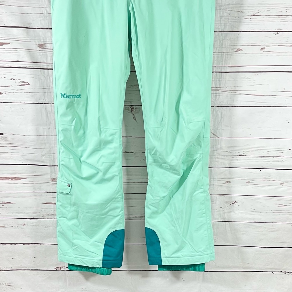 Marmot Membrain Women’s Ski Pants Size S/P Green Skyline Insulated. - Picture 3 of 11